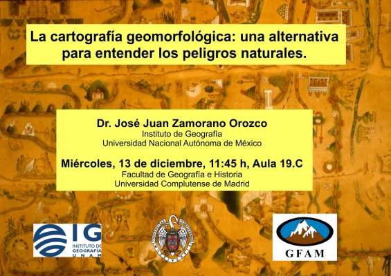 Conferencia "La cartografía geomorfológica: una alternativa para entender los peligros naturales".
